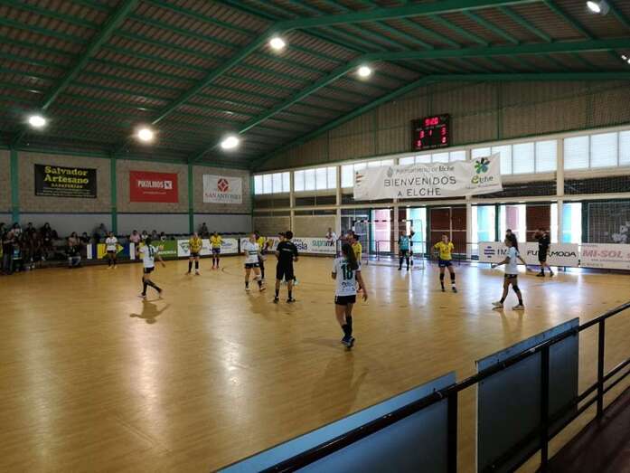 Momento del partido de este sábado 